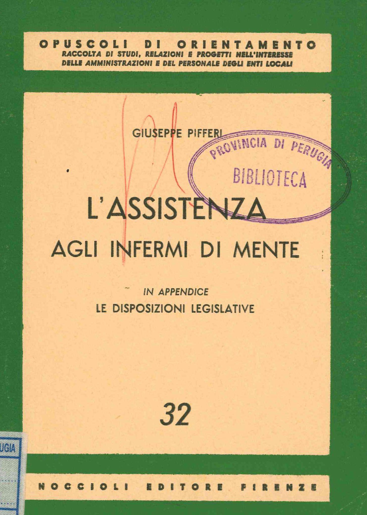 L'assistenza agli infermi di mente