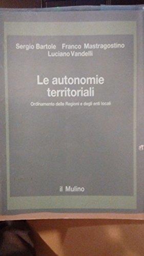 Le autonomie territoriali : ordinamento