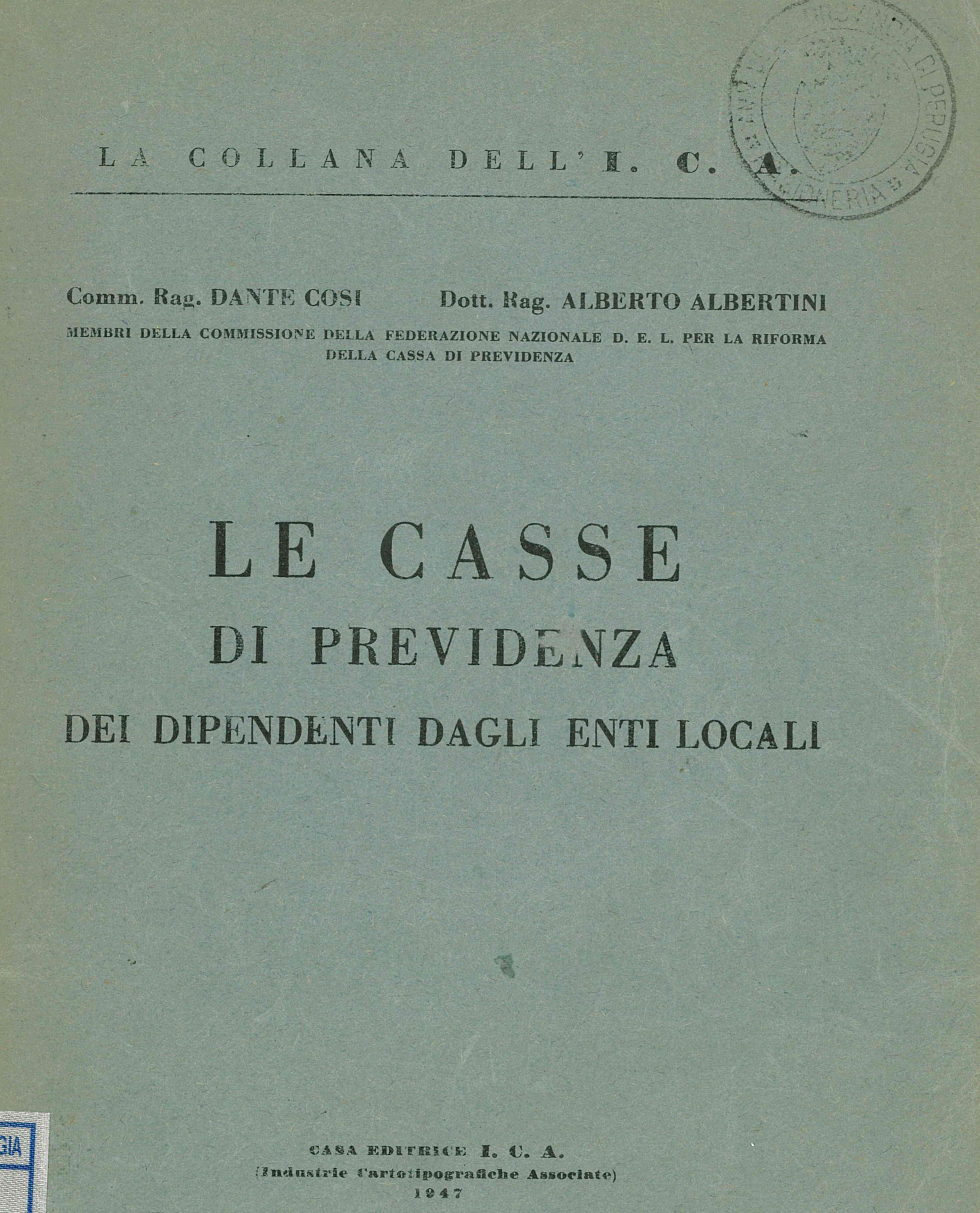 Le casse di previdenza dei dipendenti degli Enti locali