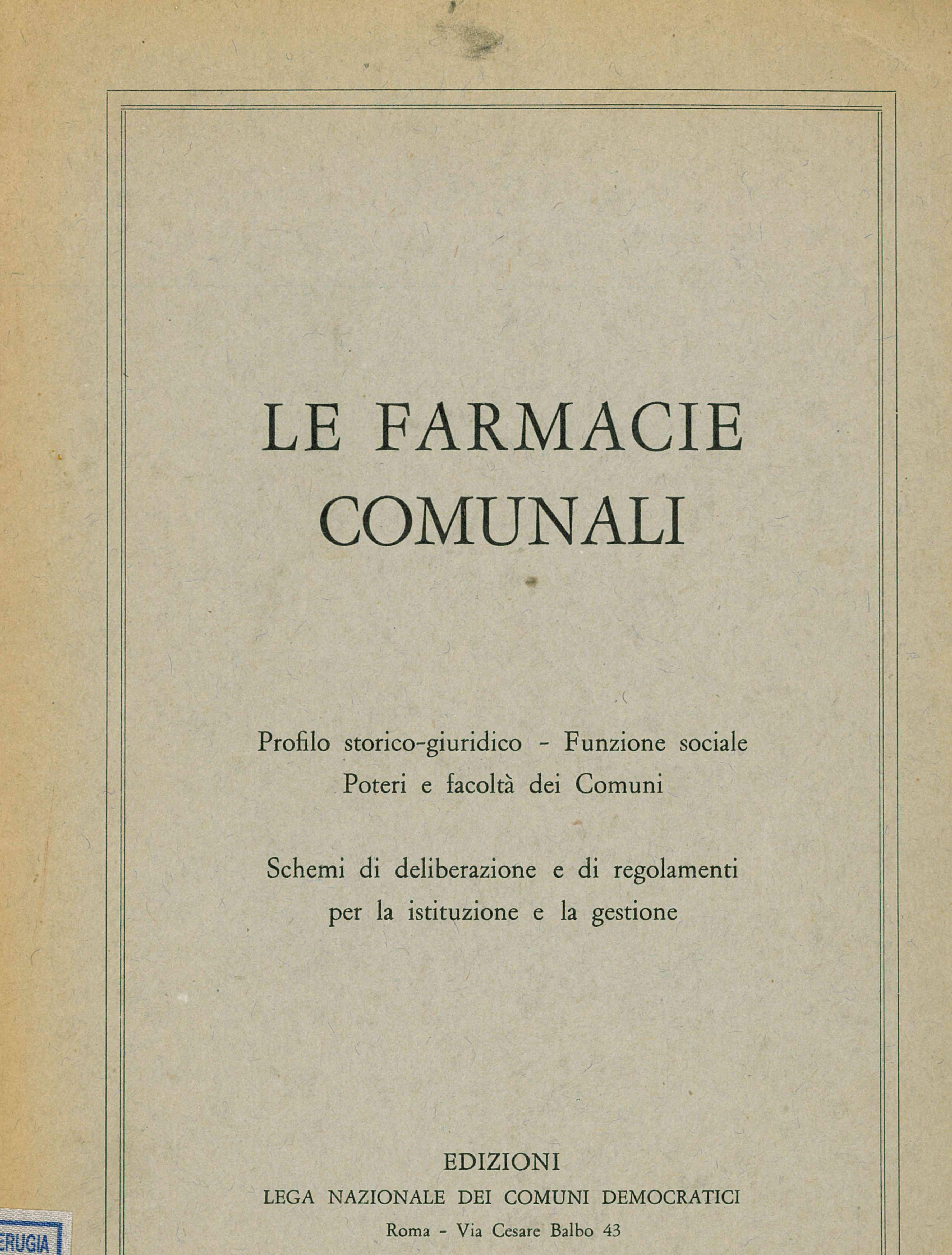 Le farmacie comunali