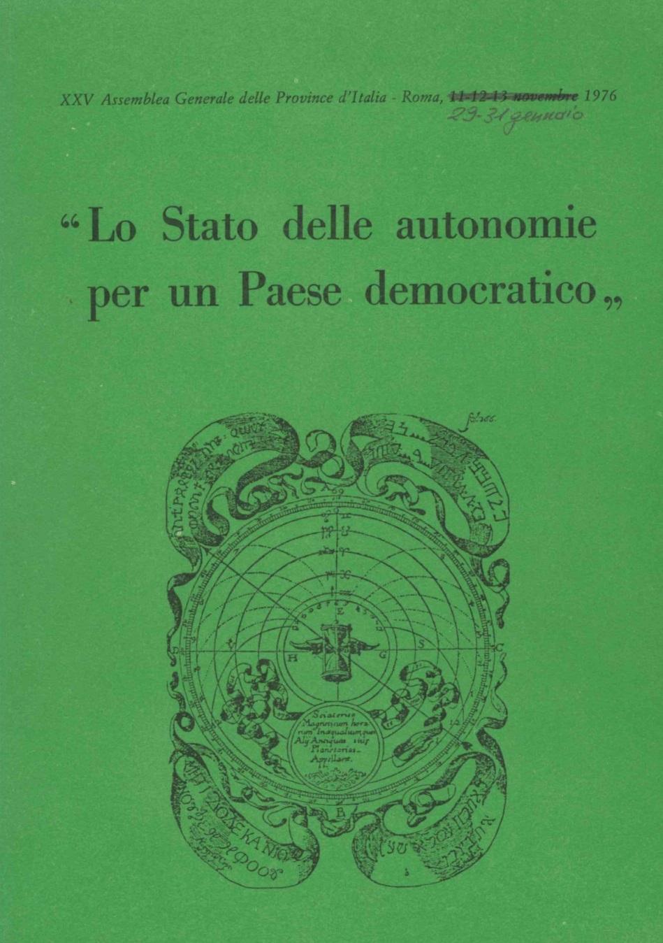 Lo stato delle autonomie per un paese democratico