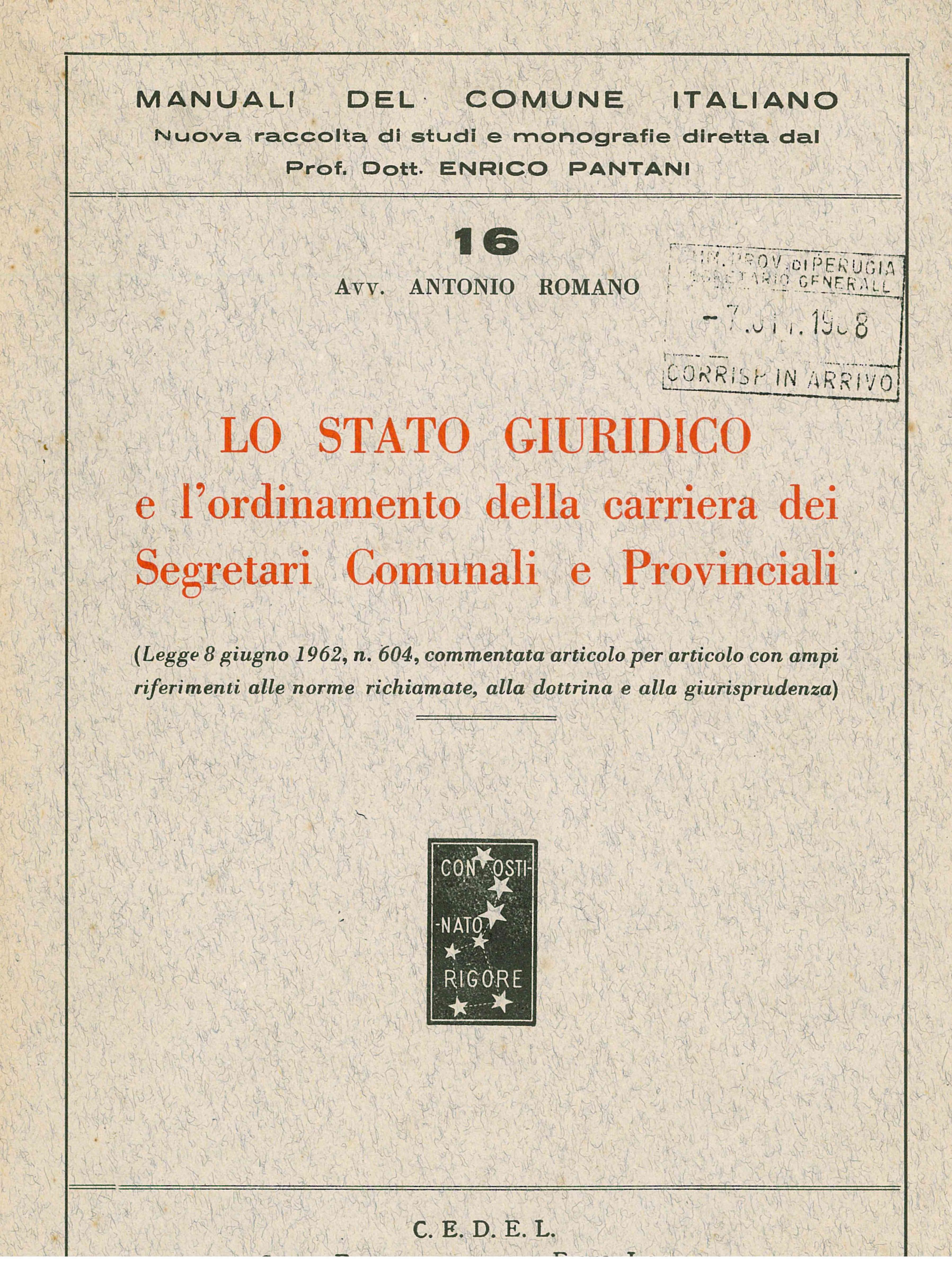 Lo stato giuridico dei segretari