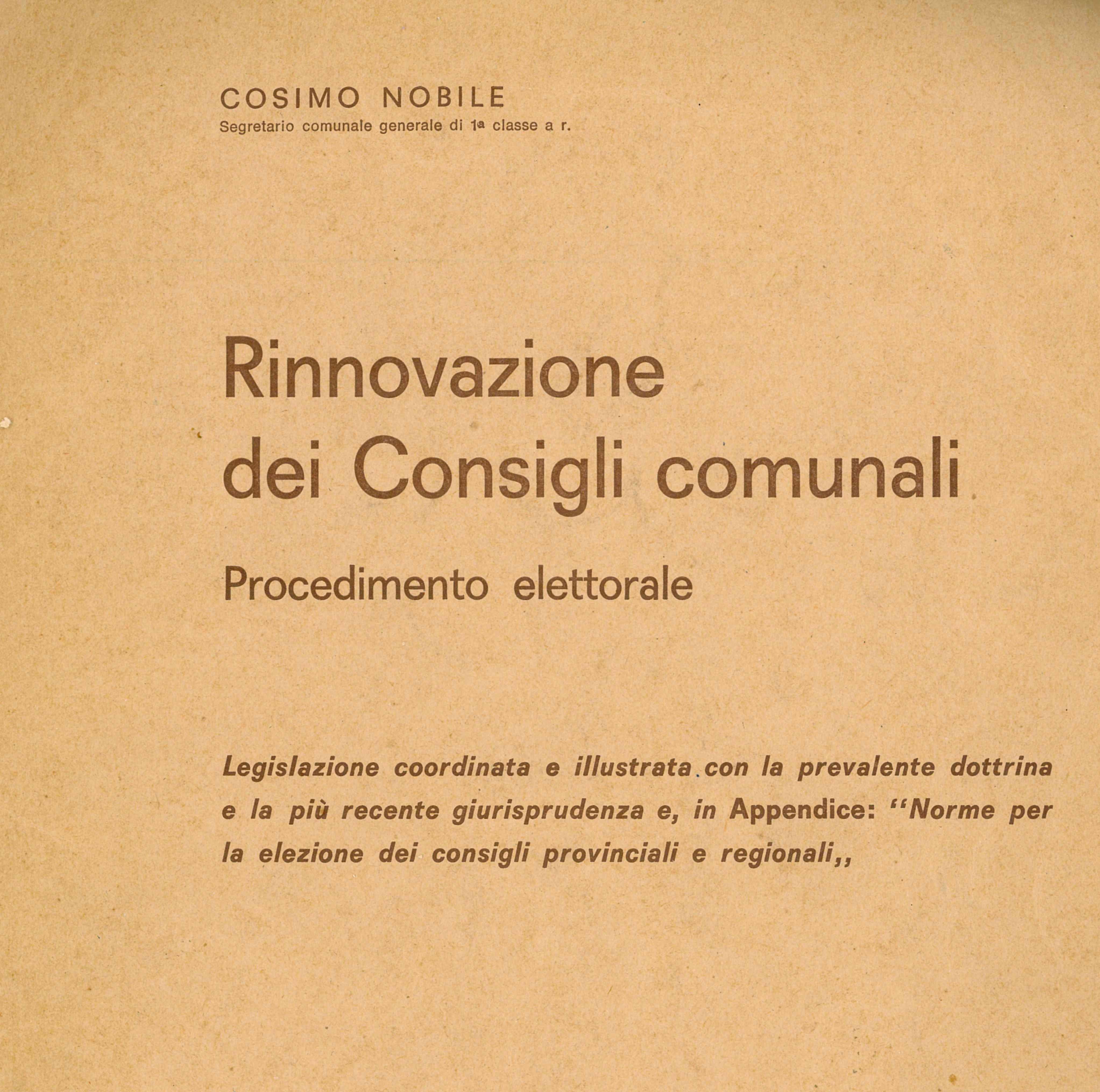 Rinnovazione dei consigli
