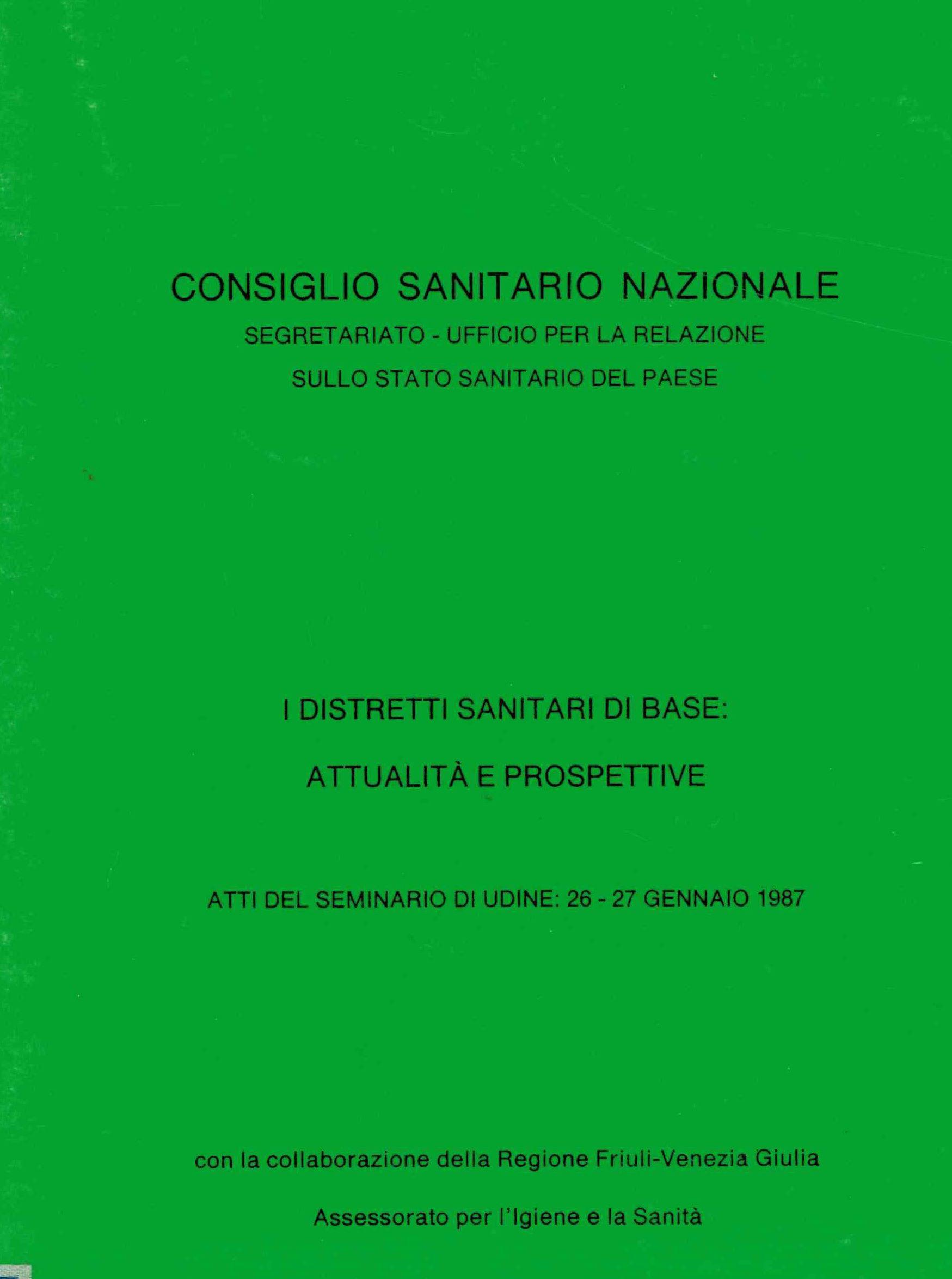 I distretti sanitari di base