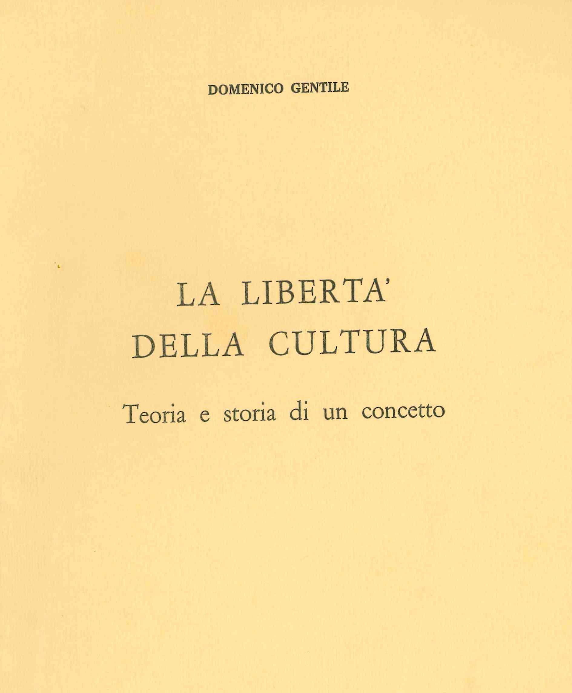 La libertà di una cultura