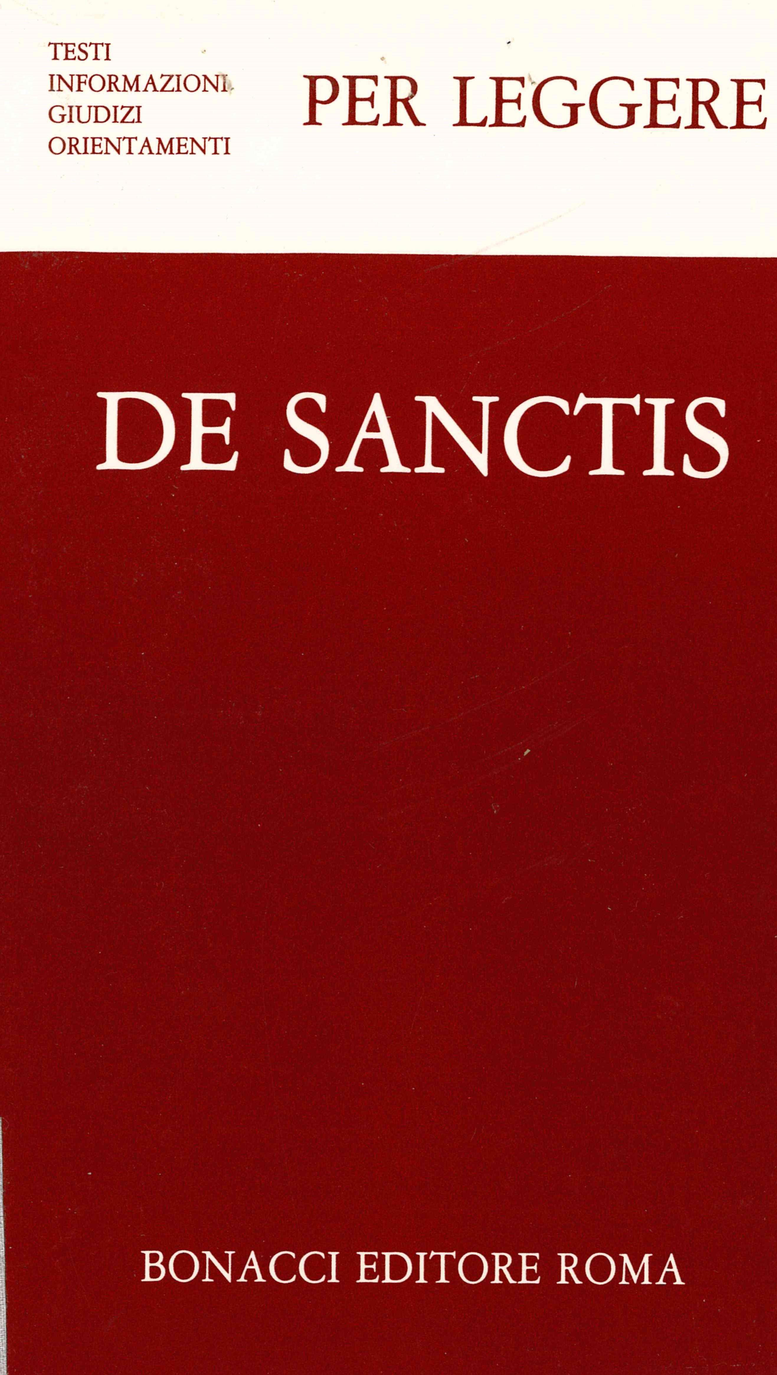 Per leggere De Santis