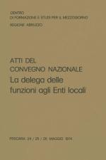 Copertina atti del Convegno Pescara