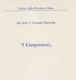 Atti della III° Consulta Nazionale. I Comprensori