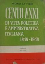 Cento anni di vita politica amministrativa italiana