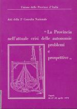 La Provincia nell'attuale crisi