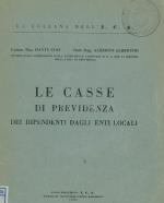 Le casse di previdenza dei dipendenti degli Enti locali