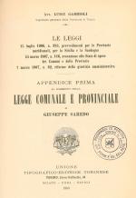 Le leggi 15 luglio 1906 n. 383