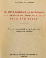Stato giuridico del personale non di ruolo
