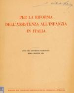 Per la riforma dell'assistenza all'infanzia in Italia